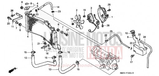 RADIATORE (2) CBR900RRT di 1996